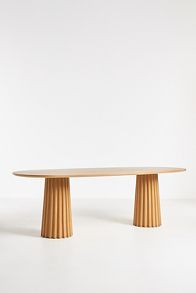 Slide View: 3: Maja Double Pedestal Dining Table