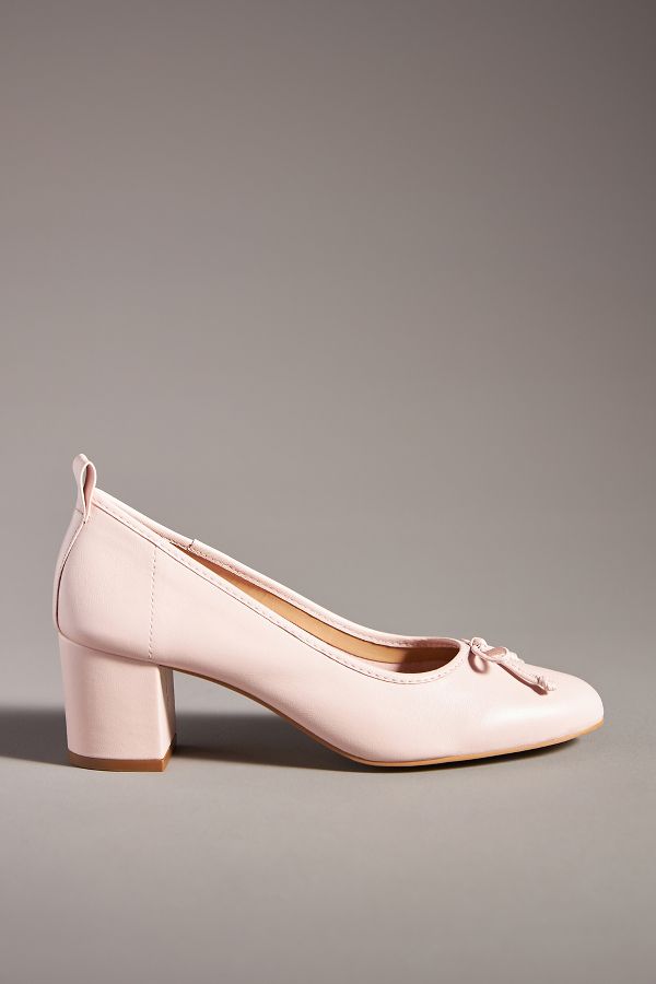 Slide View: 1: Maeve Heeled Ballet Pumps