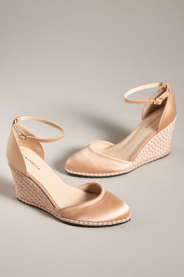 Slide View: 2: ViBi VENEZiA Satin Wedge Heels