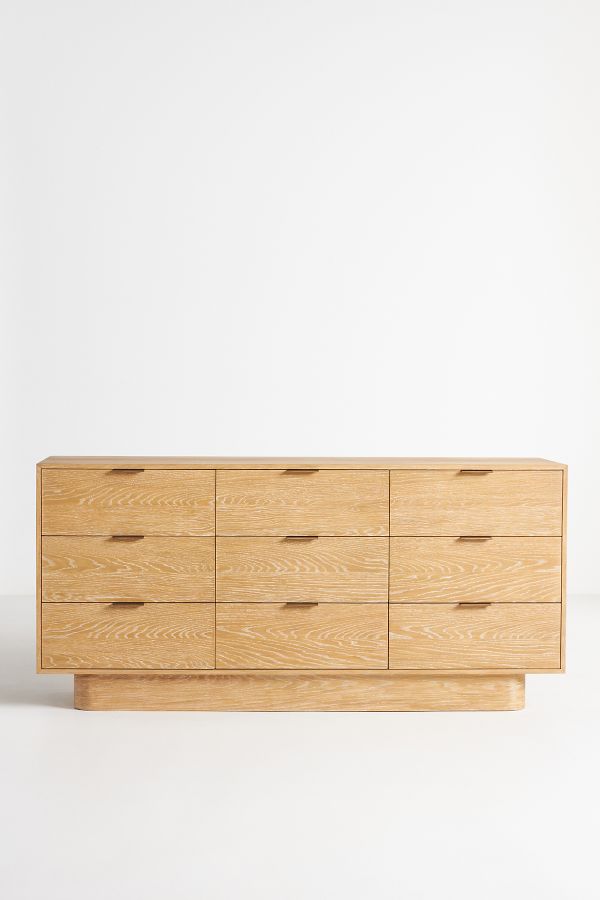 Slide View: 3: Aletta Oak Nine-Drawer Dresser