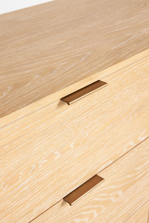 Slide View: 5: Aletta Oak Nine-Drawer Dresser