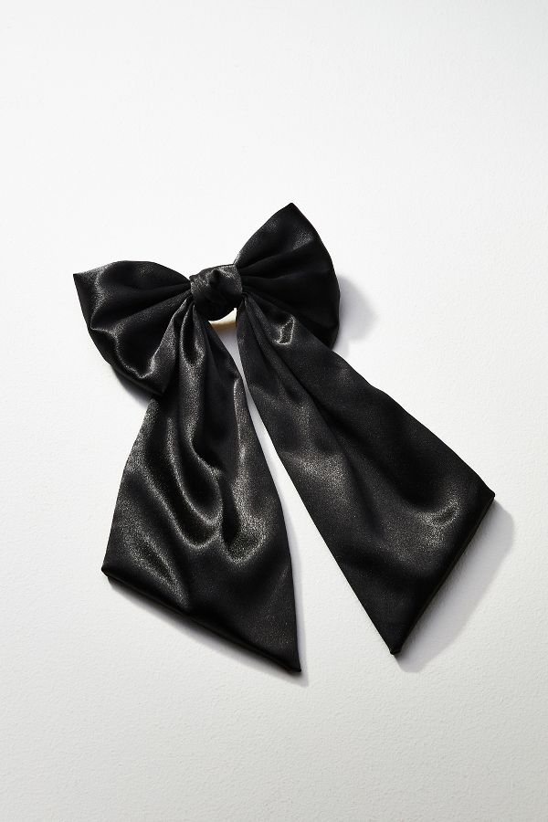 Slide View: 1: Satin Bow Barrette