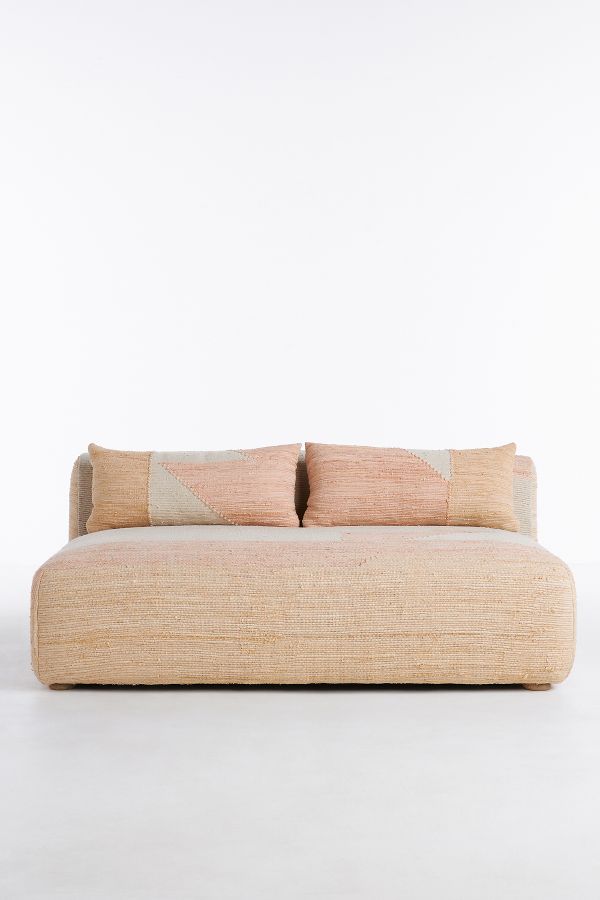 Slide View: 1: Woven Petunia Kori Modular Armless Sofa