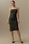 Thumbnail View 1: BHLDN Emery Square-Neck Stretch Satin Midi Dress