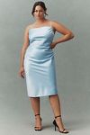 Thumbnail View 4: BHLDN Emery Square-Neck Stretch Satin Midi Dress