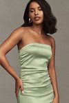 Thumbnail View 3: BHLDN Selena Strapless Stretch Satin Midi Dress