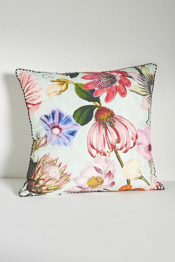 Slide View: 2: Rowena Floral Square Cushion