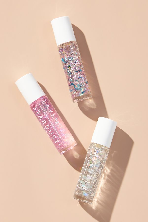 Slide View: 1: Lavender Stardust Kissing Glitter Lip Gloss Trio Box Set