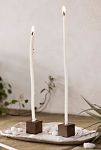 Thumbnail View 1: Iron Cube Taper Holder Pair + Candles (Set of 20)