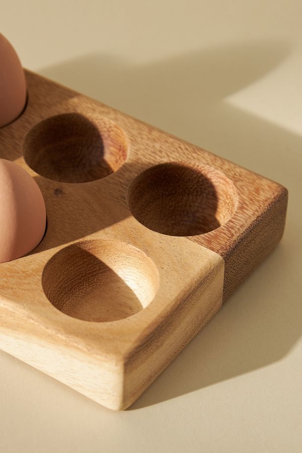 Slide View: 2: Beth Wooden Egg Crate