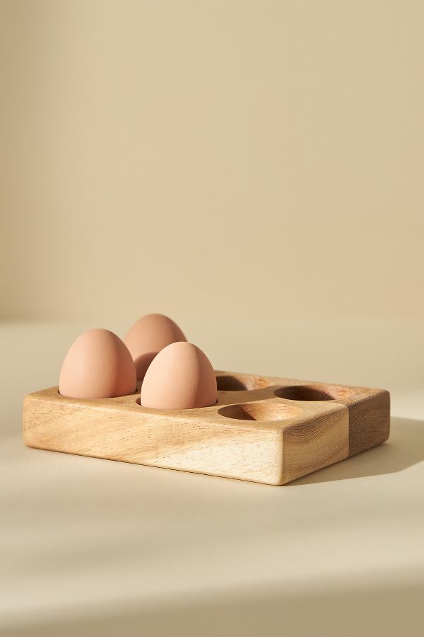 Slide View: 1: Beth Wooden Egg Crate