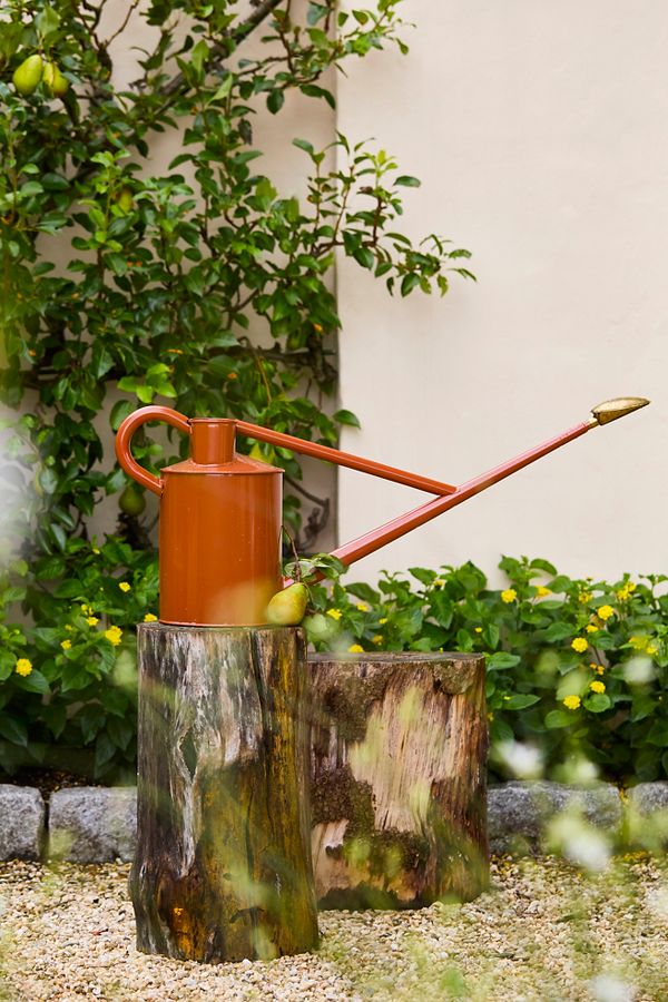 Slide View: 1: Haws Long Reach Watering Can, Rust