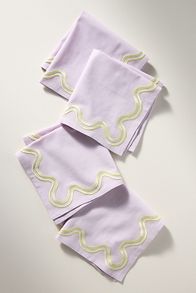 Slide View: 1: Madeline Napkins, Set of 4