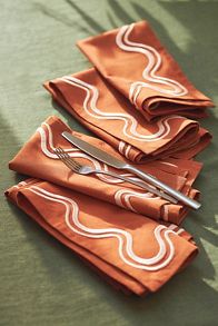 Slide View: 1: Madeline Napkins, Set of 4