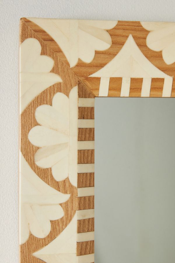 Slide View: 2: Fan Inlay Mirror