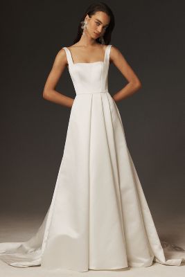 Wtoo by Watters Vivien Square-Neck A-Line Wedding Gown