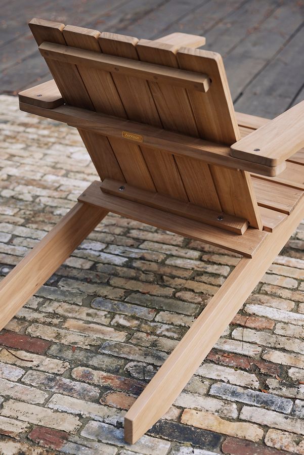 Slide View: 5: Teak Adirondack Chair