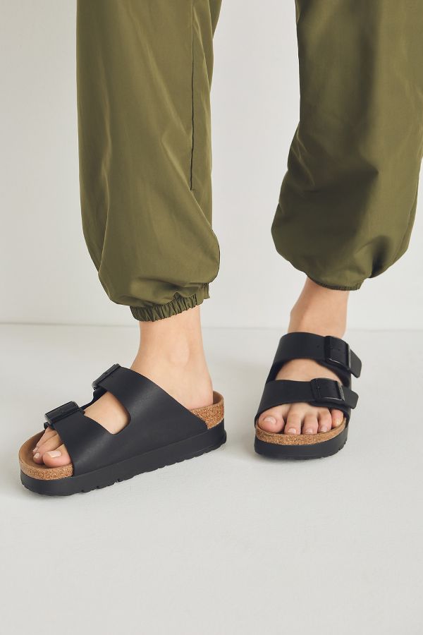 Slide View: 1: Birkenstock Arizona Flex Platform Sandals