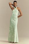 Thumbnail View 1: BHLDN Ruby Twist Halter Satin Gown