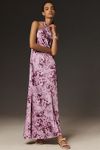 Thumbnail View 1: BHLDN Ruby Twist Halter Satin Gown