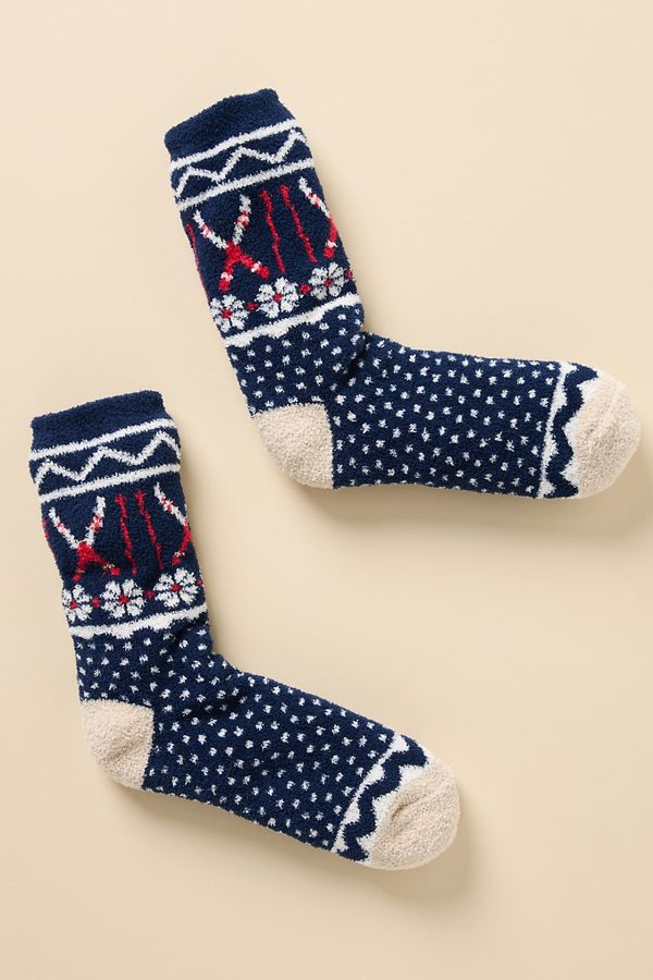 Slide View: 1: Sherpa Cozy Socks