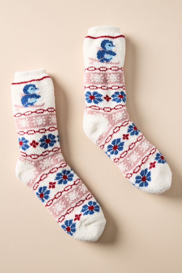 Slide View: 1: Sherpa Cozy Socks