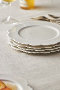 Slide View: 1: Lyla Stoneware Dinner Plates, Set of 4