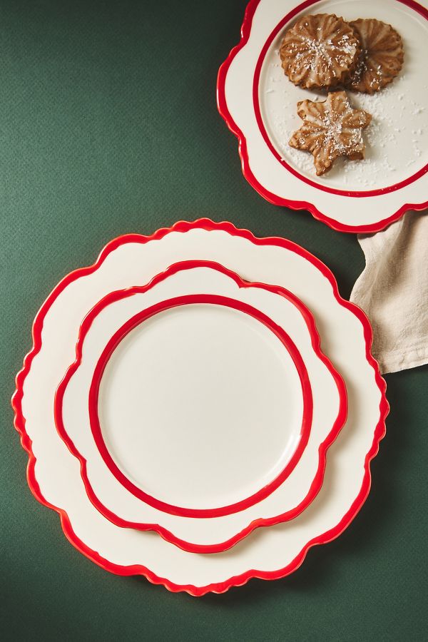 Slide View: 2: Lyla Stoneware Dinner Plates, Set of 4