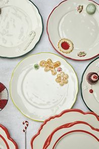 Slide View: 6: Lyla Stoneware Dinner Plates, Set of 4