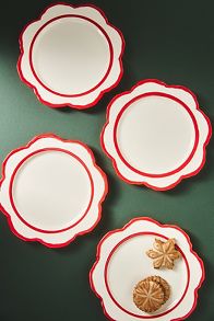 Slide View: 1: Lyla Stoneware Side Plates, Set of 4