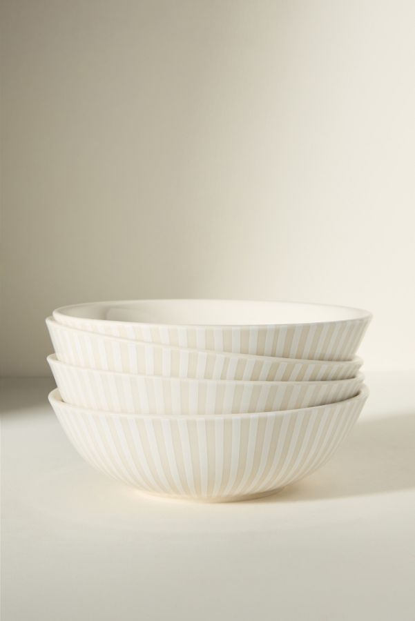 Slide View: 2: Lyla Striped Bowls, Set of 4