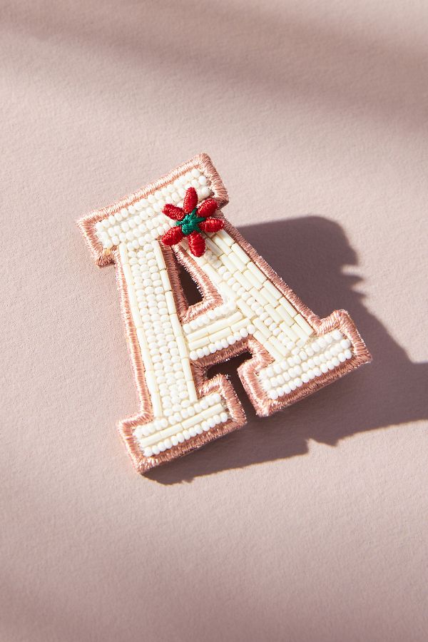 Slide View: 1: Mignonne Gavigan x Anthropologie Letterman Monogram Brooch