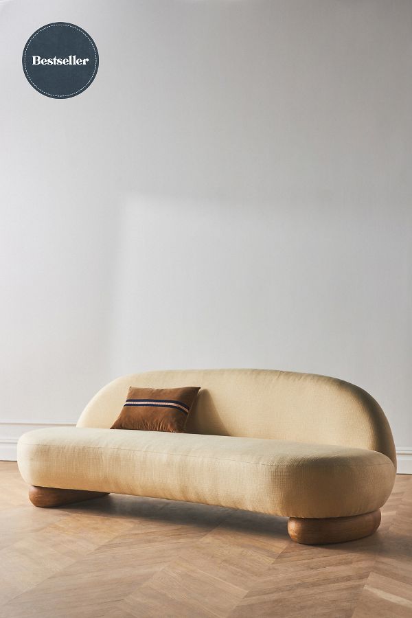 Slide View: 1: Remy Sculptural Armless Sofa