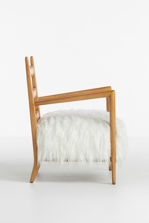 Slide View: 5: Katie Hodges Faux Fur Accent Chair