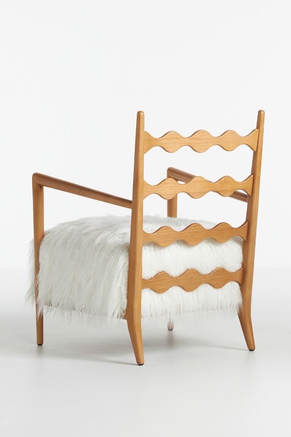 Slide View: 6: Katie Hodges Faux Fur Accent Chair