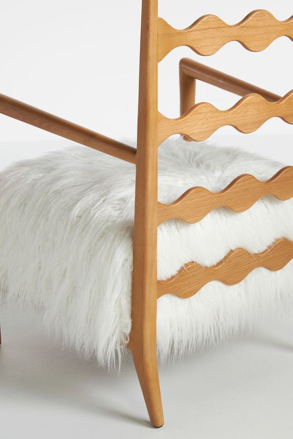 Slide View: 7: Katie Hodges Faux Fur Accent Chair