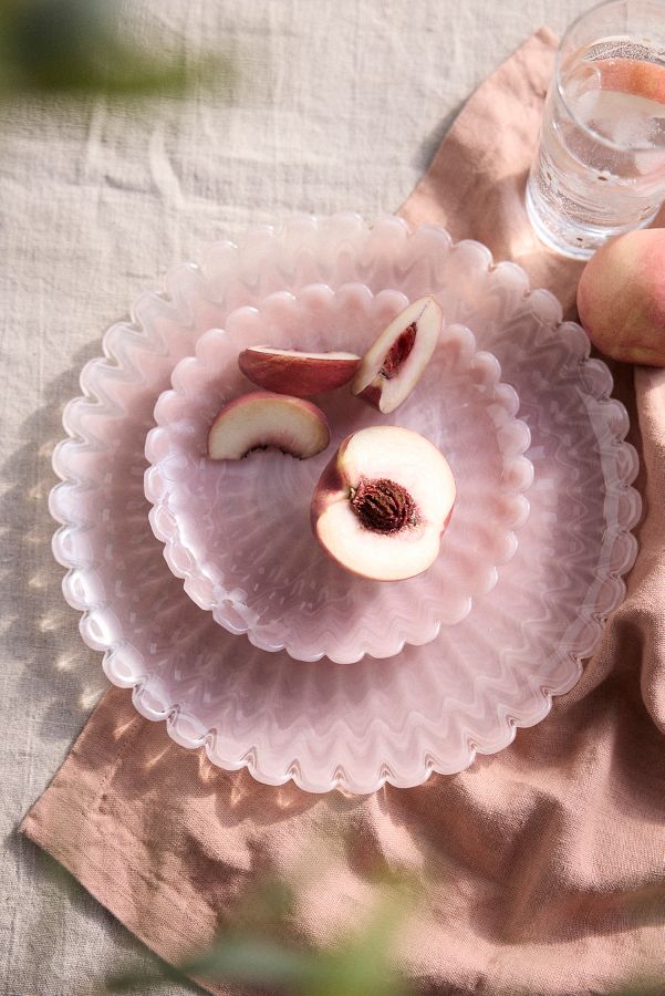 Slide View: 1: Scalloped Glass Plate