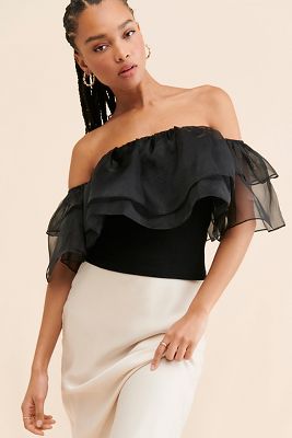 Dolan Tiered Organza Top