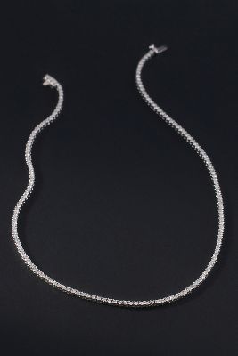 Classic 4-Prong Diamond Tennis Necklace