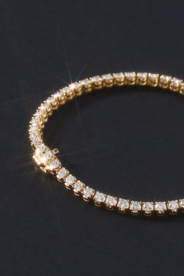 Slide View: 2: Bezel Diamond Tennis Bracelet