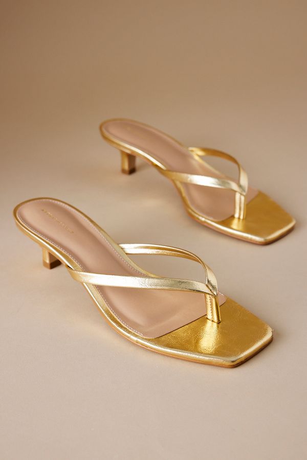 Slide View: 4: By Anthropologie Toe-Strap Kitten Heels