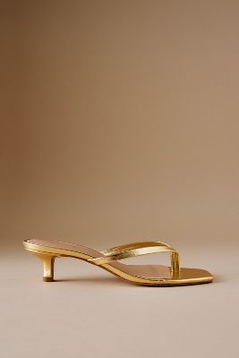 By Anthropologie Toe-Strap Kitten Heels