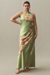 Thumbnail View 6: BHLDN Dylan Stretch Satin One-Shoulder Side-Slit Maxi Dress