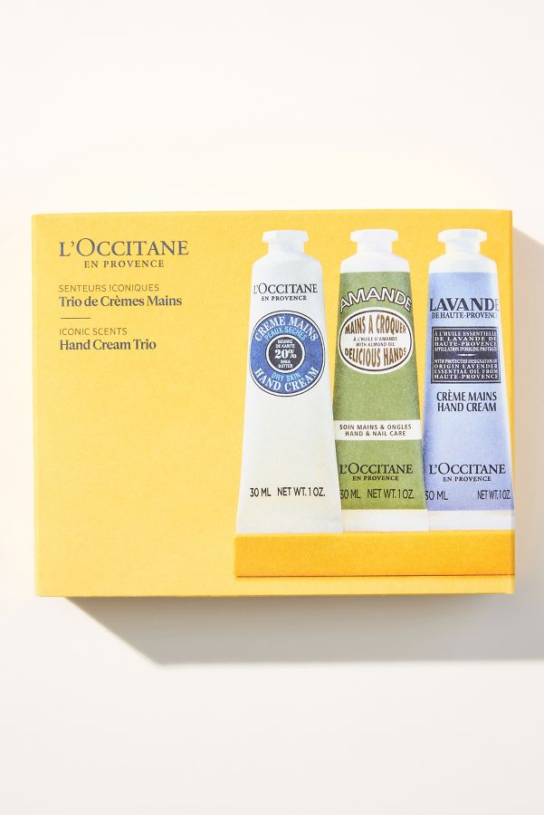 Slide View: 1: L'Occitane Hand Cream Trio Evergreen Set