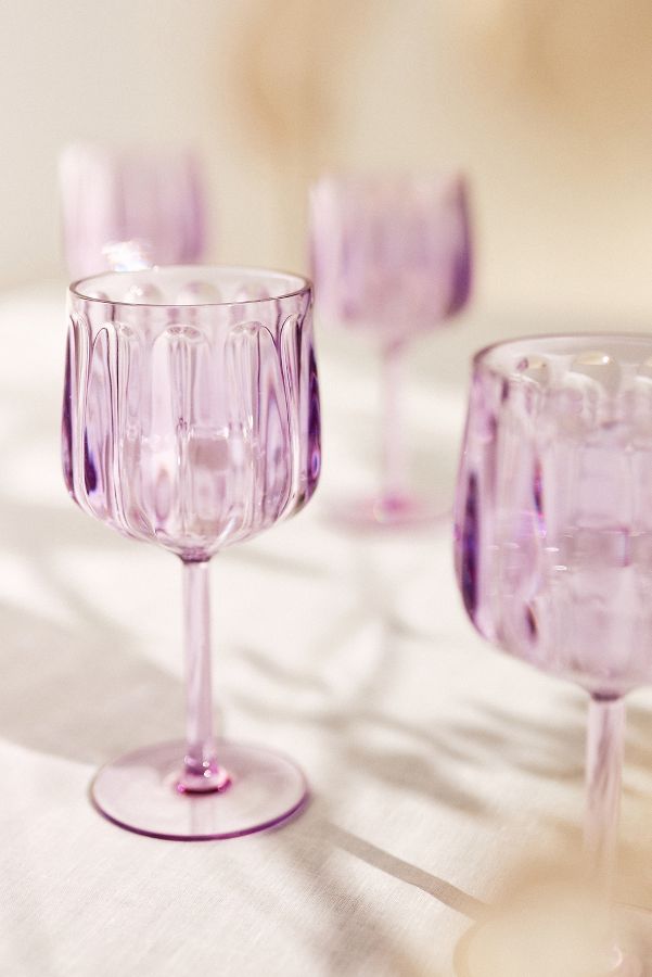 Slide View: 2: Lucia Acrylic Wine Glasses, Set of 4