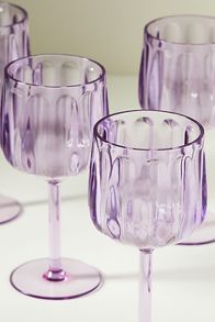 Slide View: 4: Lucia Acrylic Wine Glasses, Set of 4