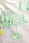 Thumbnail View 3: Lucia Acrylic Coupe Glasses, Set of 4