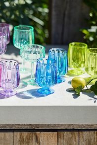 Slide View: 4: Lucia Acrylic Coupe Glasses, Set of 4