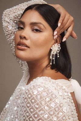 Beaded Flower Earrings