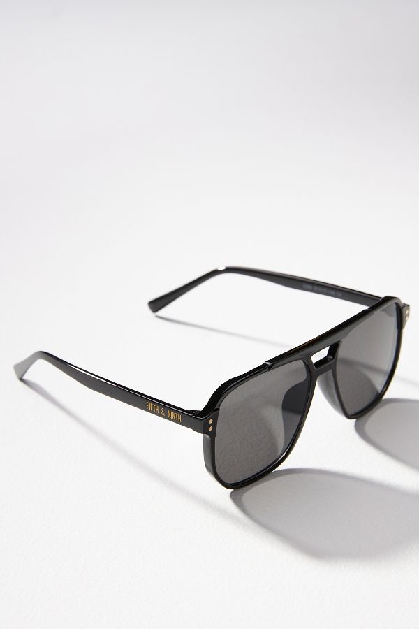 Slide View: 2: Fifth & Ninth Skye Aviator Sunglasses